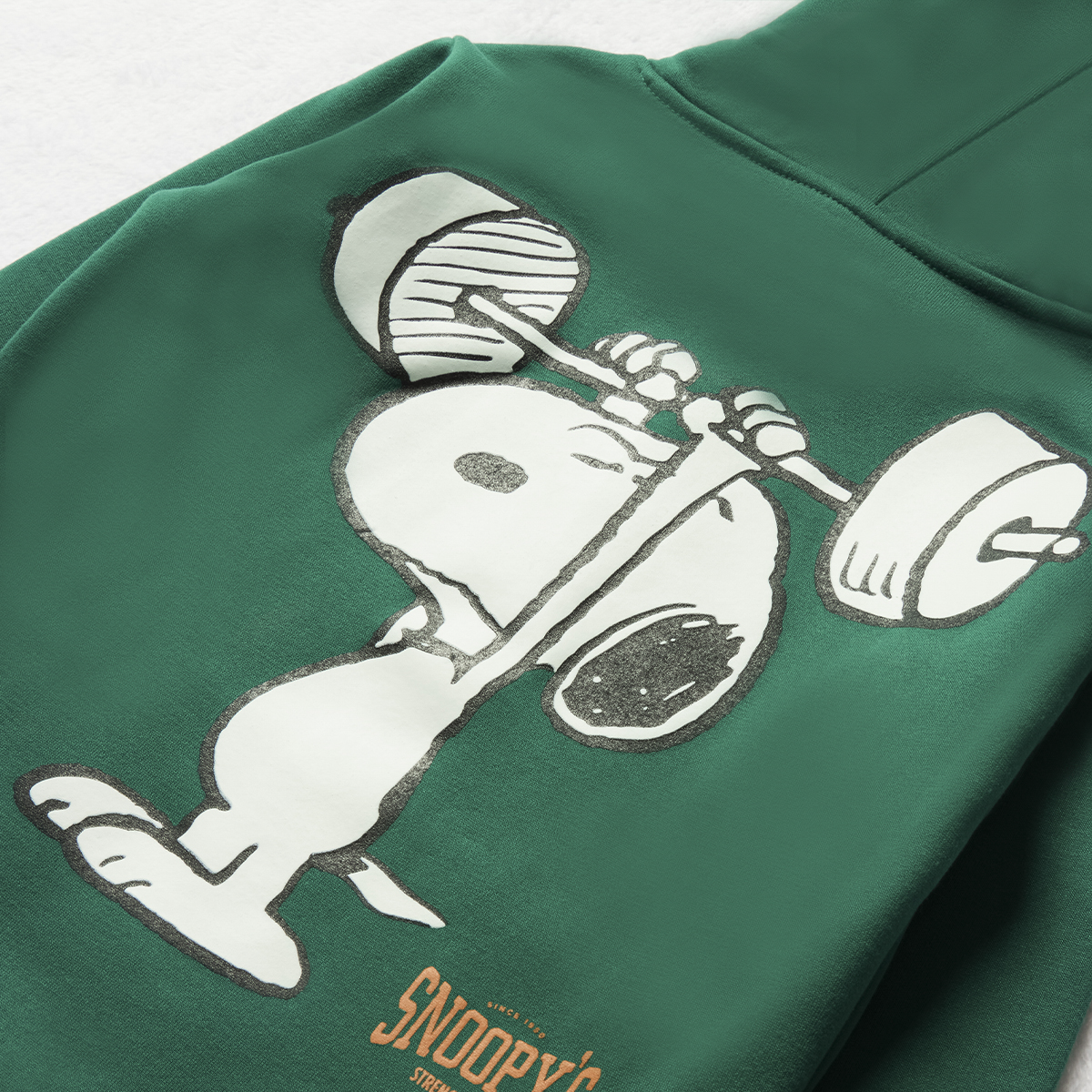 Snoopy hooded tracktop green-FATIGUE-9-10 YRS (2)