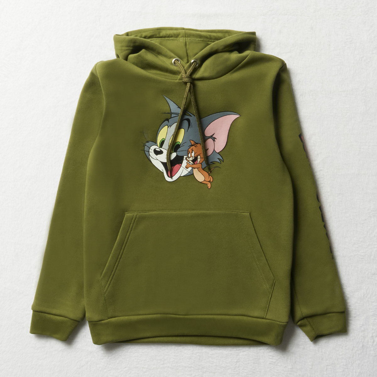 Tom and Jerry hooded tracktop fern-GREEN-9-10 YRS