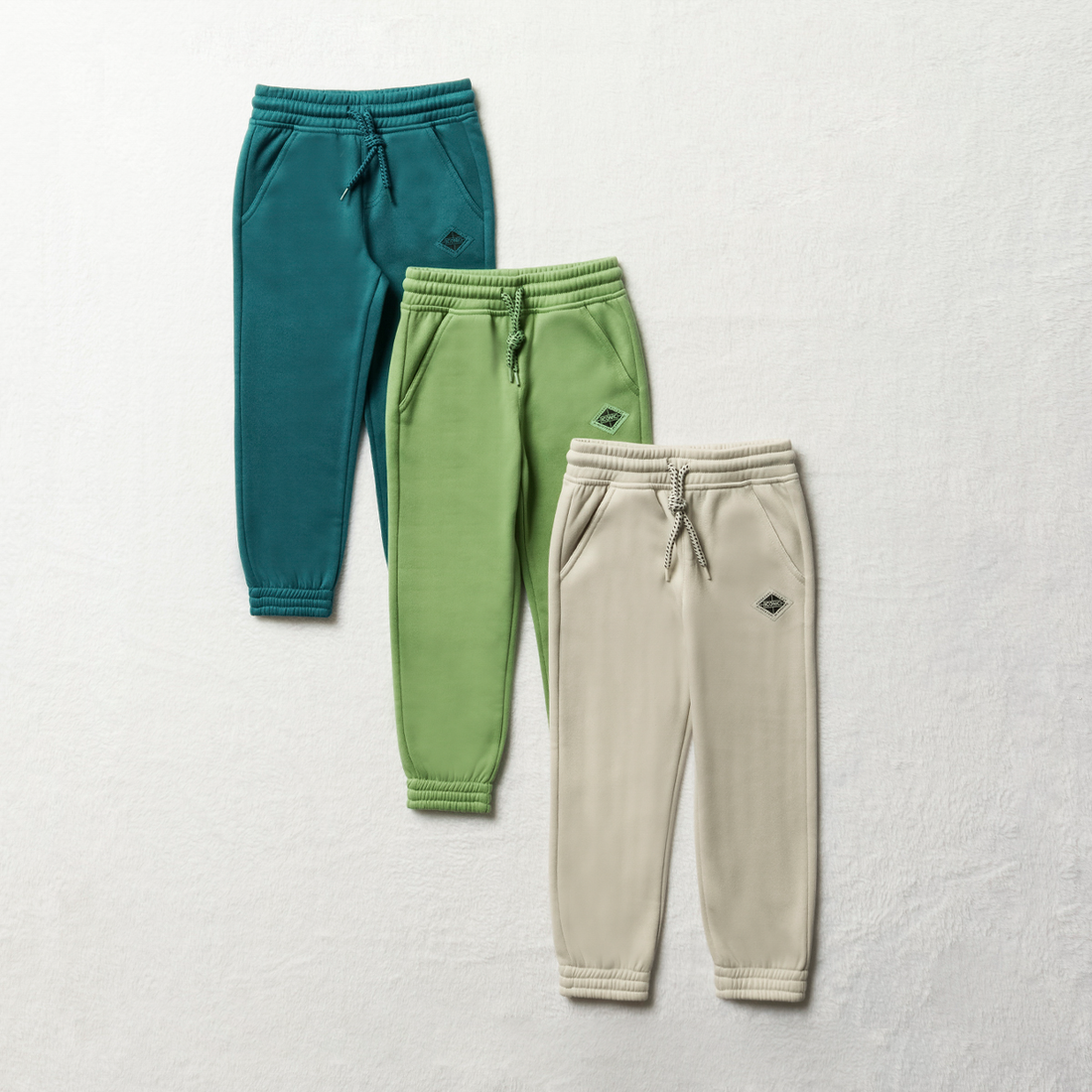 MI 3 Pack trackpants jade teal and lt grey-JADE-3-4 YRS