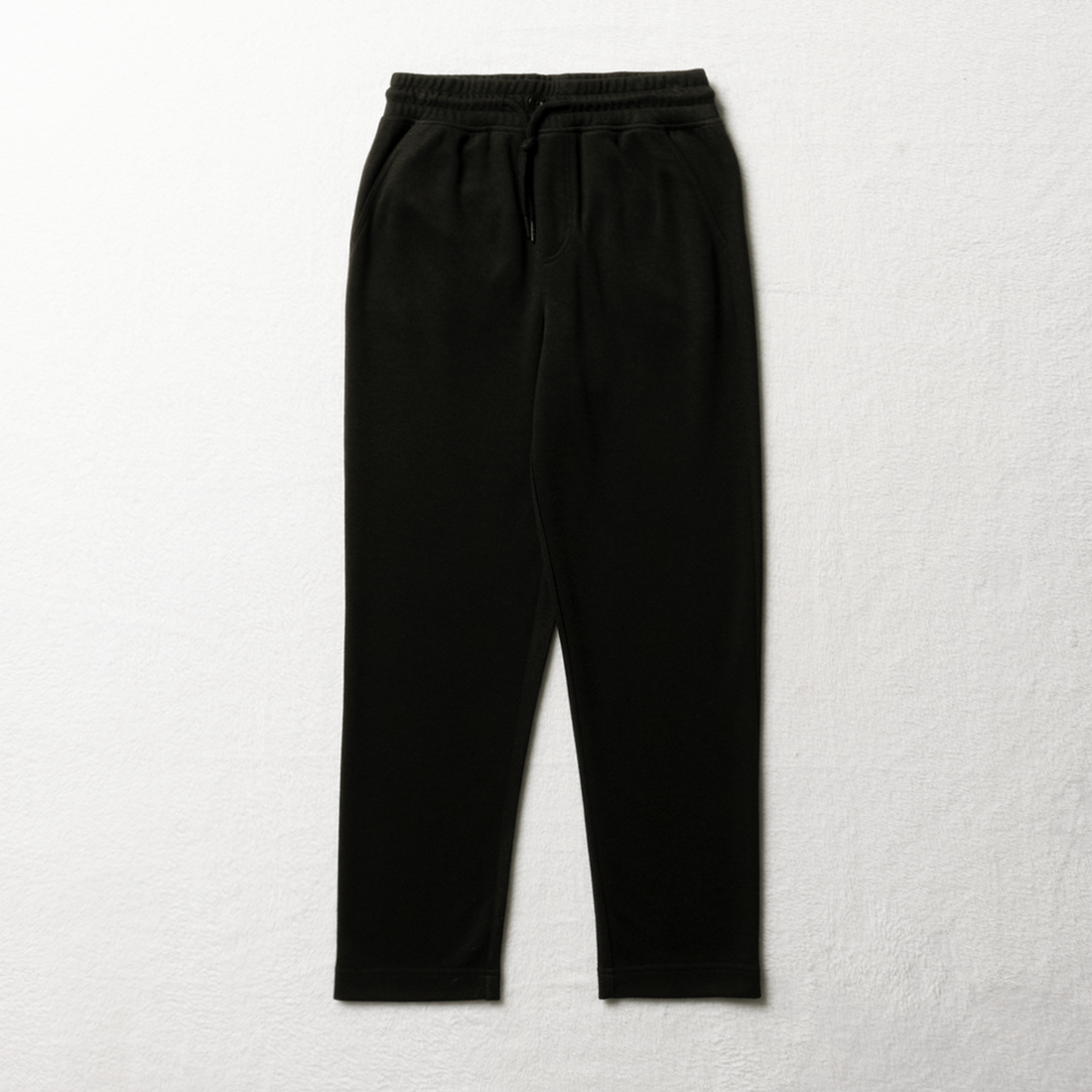 DOUBLE KNIT PIQUE FASHION TRACK PANT BLACK-BLACK-11-12 YRS