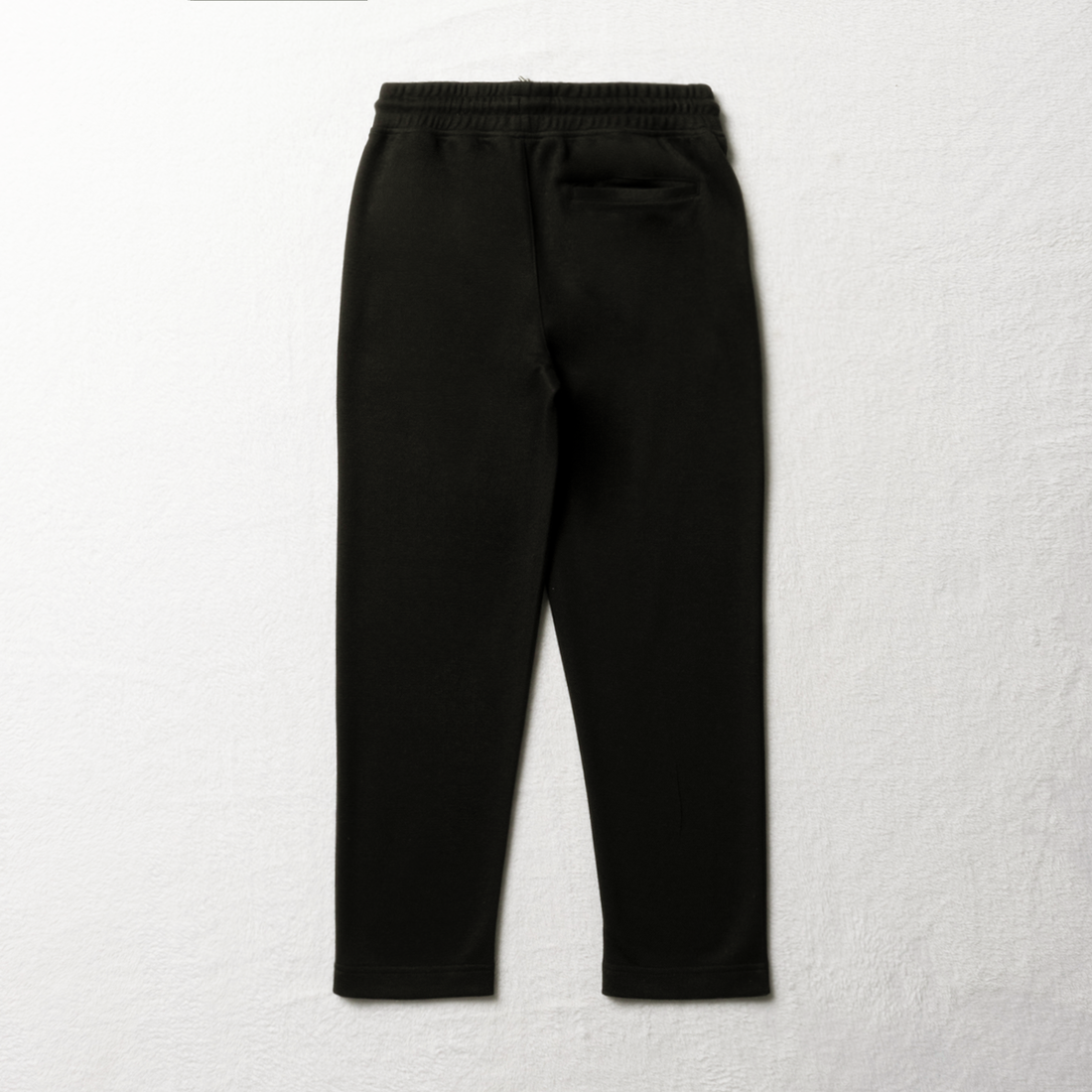 DOUBLE KNIT PIQUE FASHION TRACK PANT BLACK-BLACK-11-12 YRS