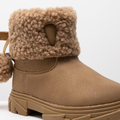 Folder sherpa novelty chunky boot tan-TAN-4 (2)