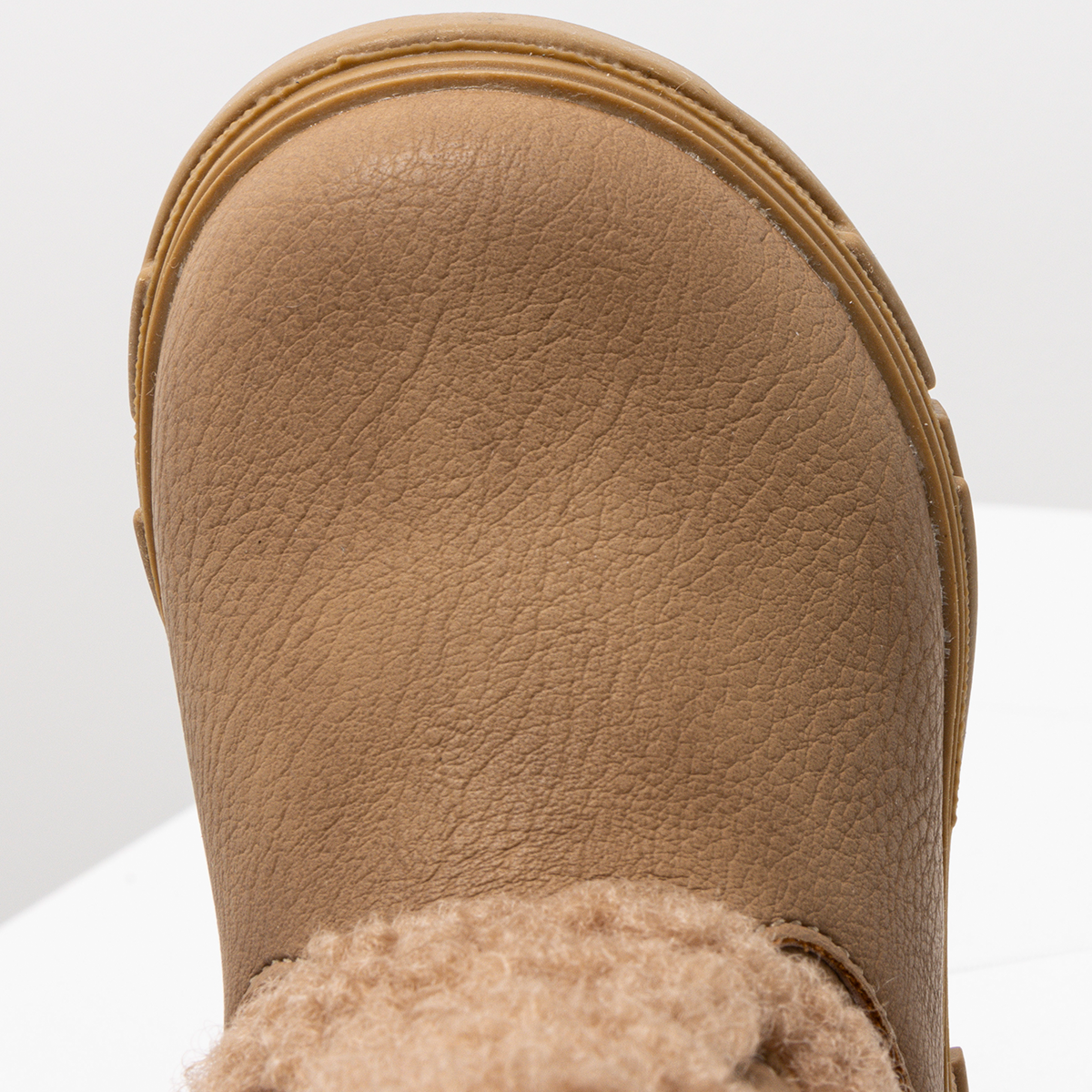 Folder sherpa novelty chunky boot tan-TAN-4 (4)