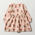 Floral Fit And Flare Sweat Dress Pink Multi-LIGHT PINK-2-3 YRS (2)