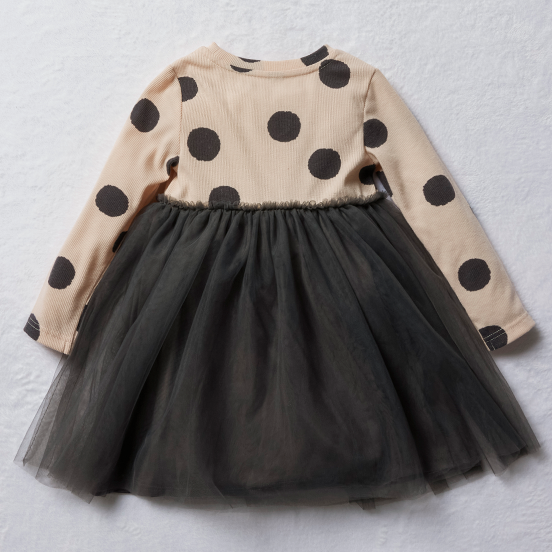 Spot Fit and Flare Party Dress Charcoal Multi-CHARCOAL-2-3 YRS