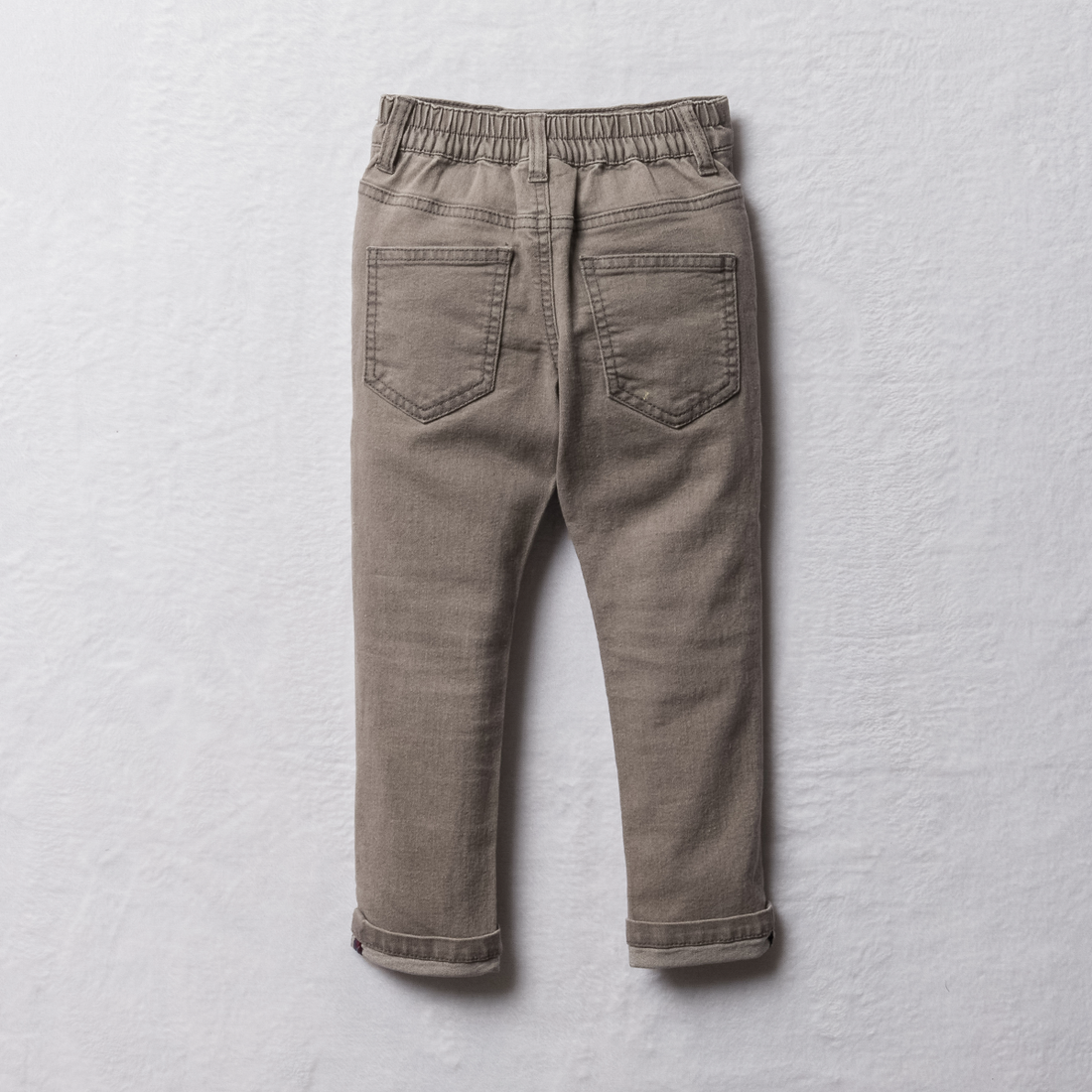 Trousers styled denim slim leg ripped charcoal-CHARCOAL-3-4 YRS