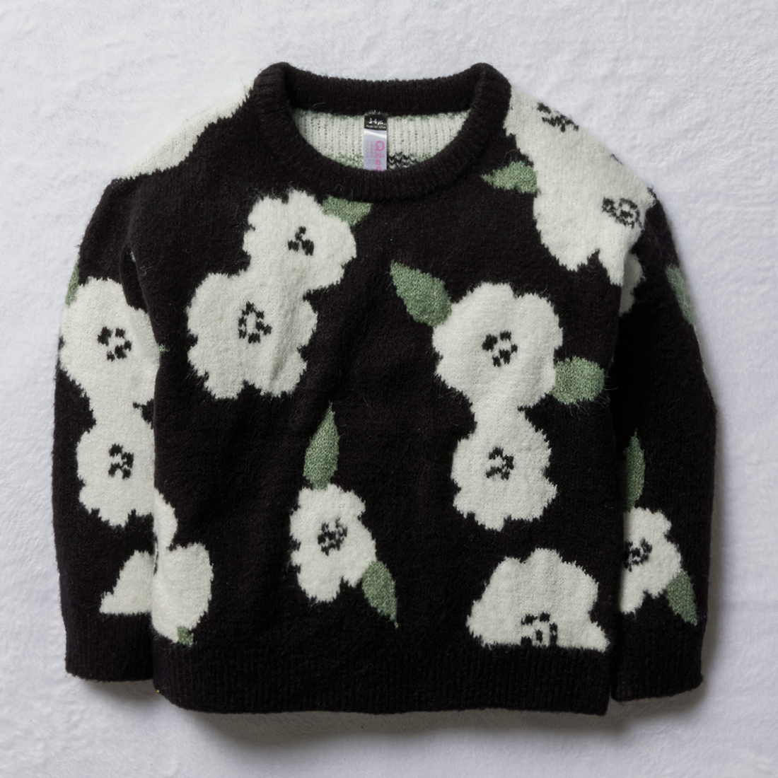 Floral Jumper Black-BLACK-2-3 YRS