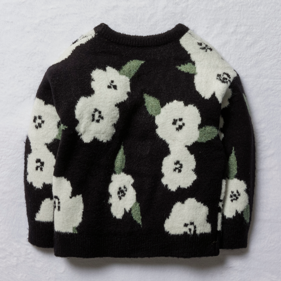 Floral Jumper Black-BLACK-2-3 YRS