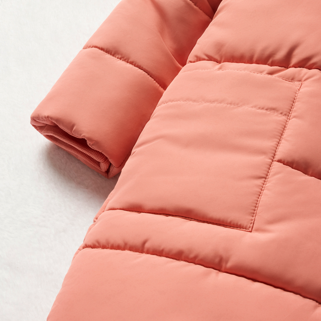 Duvet coat rose pink-MID PINK-3-4 YRS