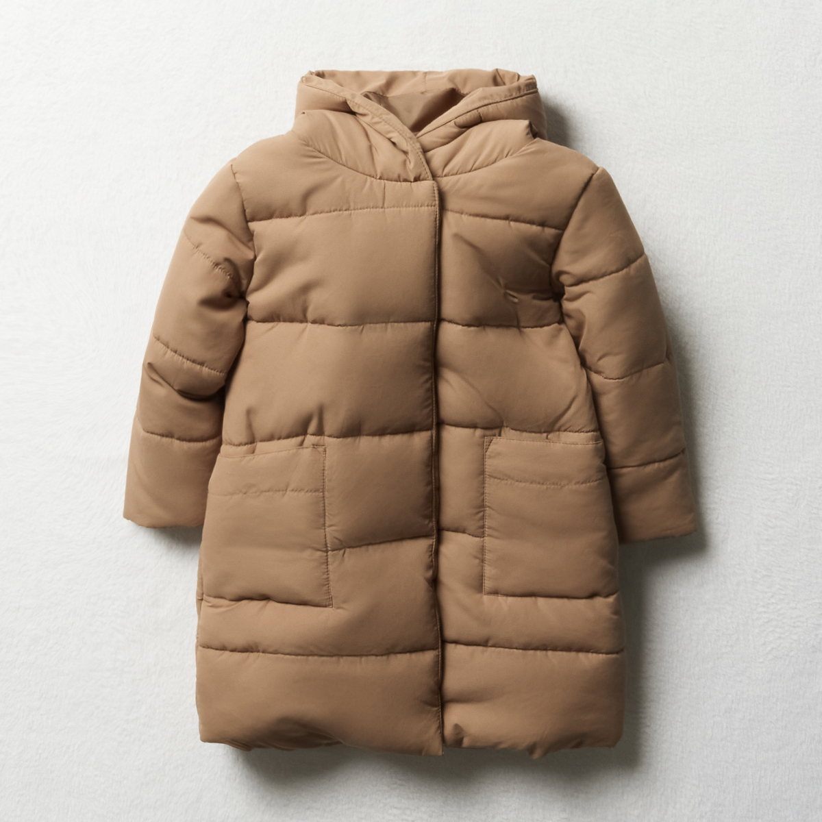 Duvet coat mocha-MOCHA-3-4 YRS