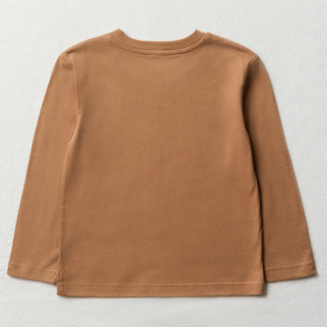 LS T-Shirt Plain Mocha-MOCHA-2-3 YRS