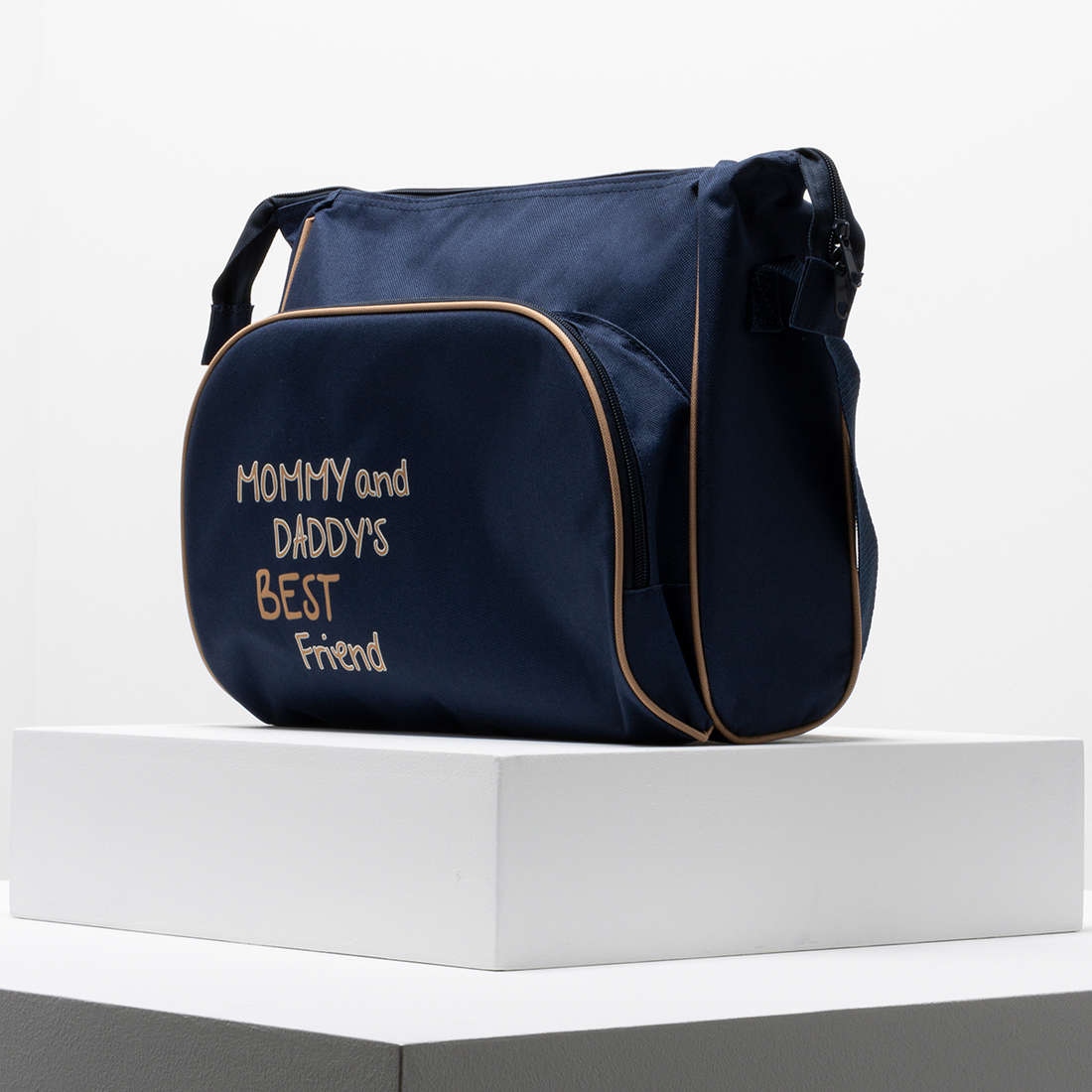 NAVY SLOGAN POCKET NAPPY BAG-NAVY-ONE SIZE