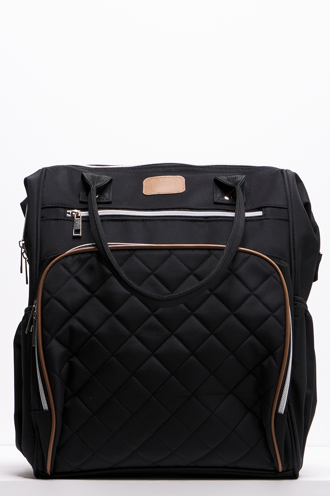 BLACK UPPER HANDLE BACK PACK-BLACK-ONE SIZE