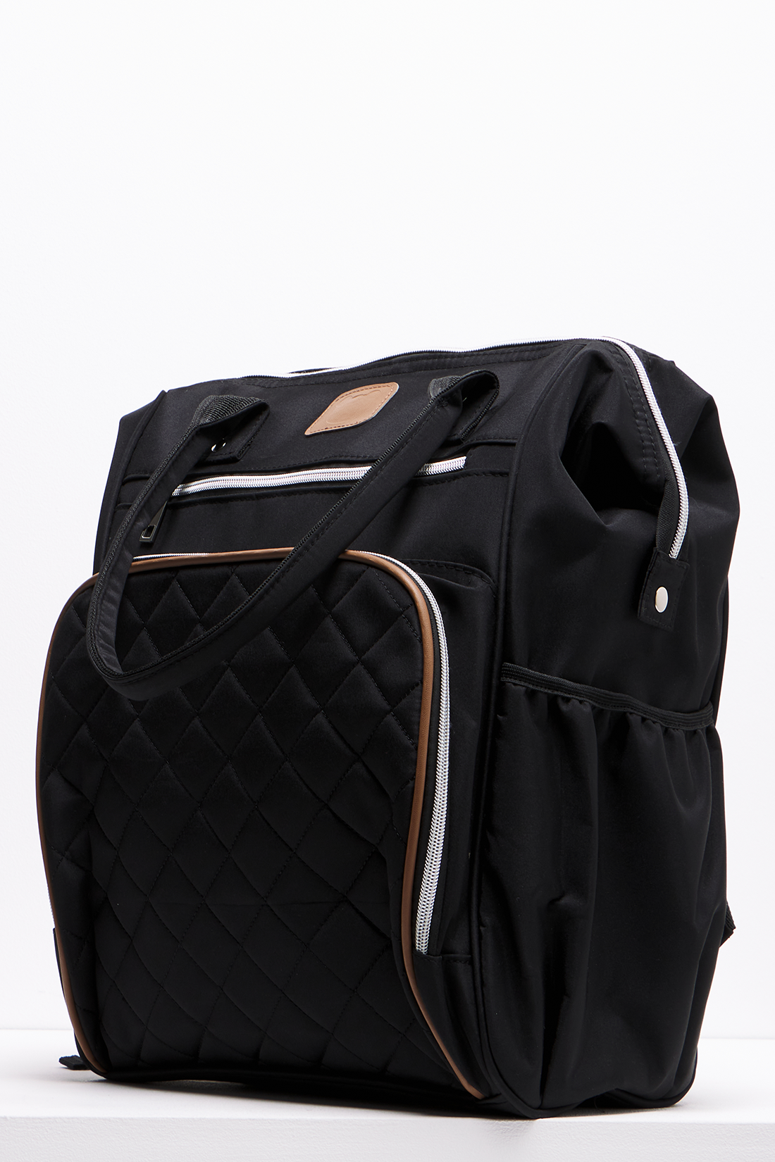 BLACK UPPER HANDLE BACK PACK-BLACK-ONE SIZE