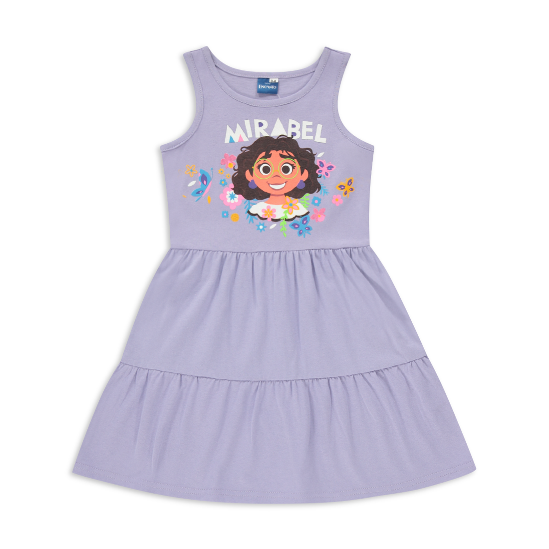 ENCANTO TIERED DRESS PURPLE-LILAC-5-6 YRS