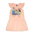 Encanto drop waist dress peach-PEACH-5-6 YRS