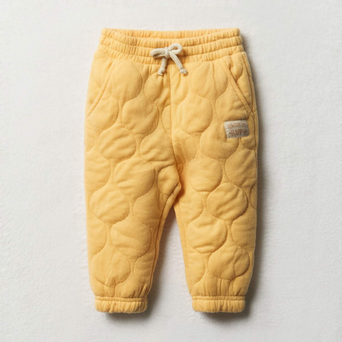 Quilted trackpants sunburst-BUTTER-3-6 MTHS