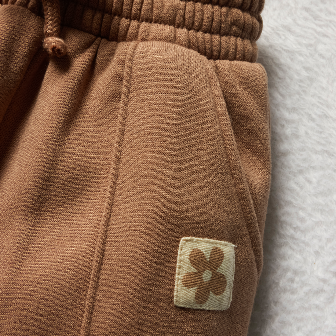 wideleg styled trackpants tuscany-TAN-3-6 MTHS