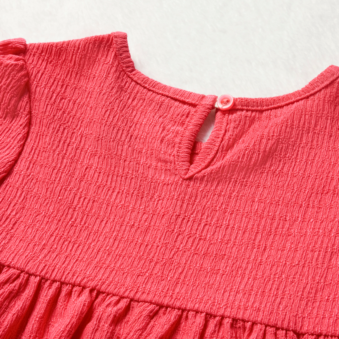 Textured knit top rasberry-CERISE-2-3 YRS