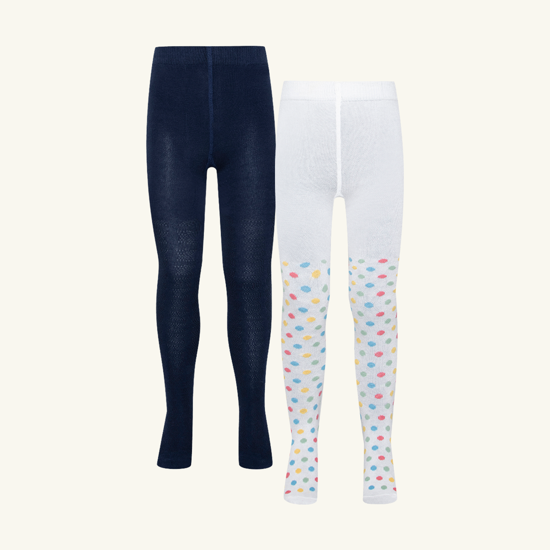 PG 2pk tights printed polka dots-NAVY-2-3 YRS