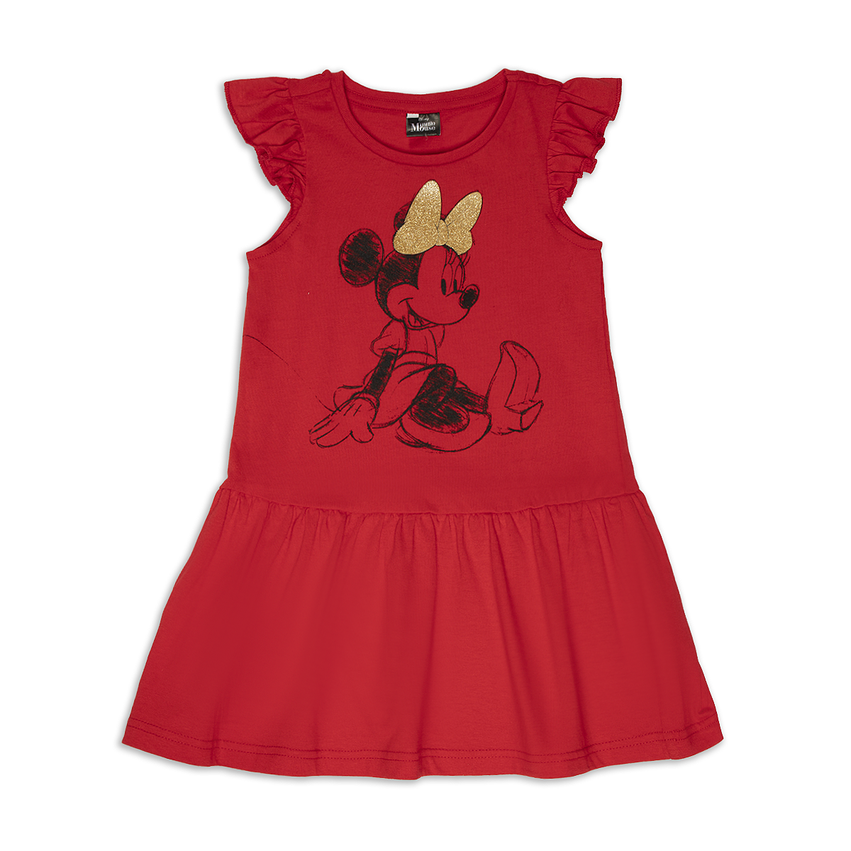 Minnie drop waist dress red-RED-5-6 YRS