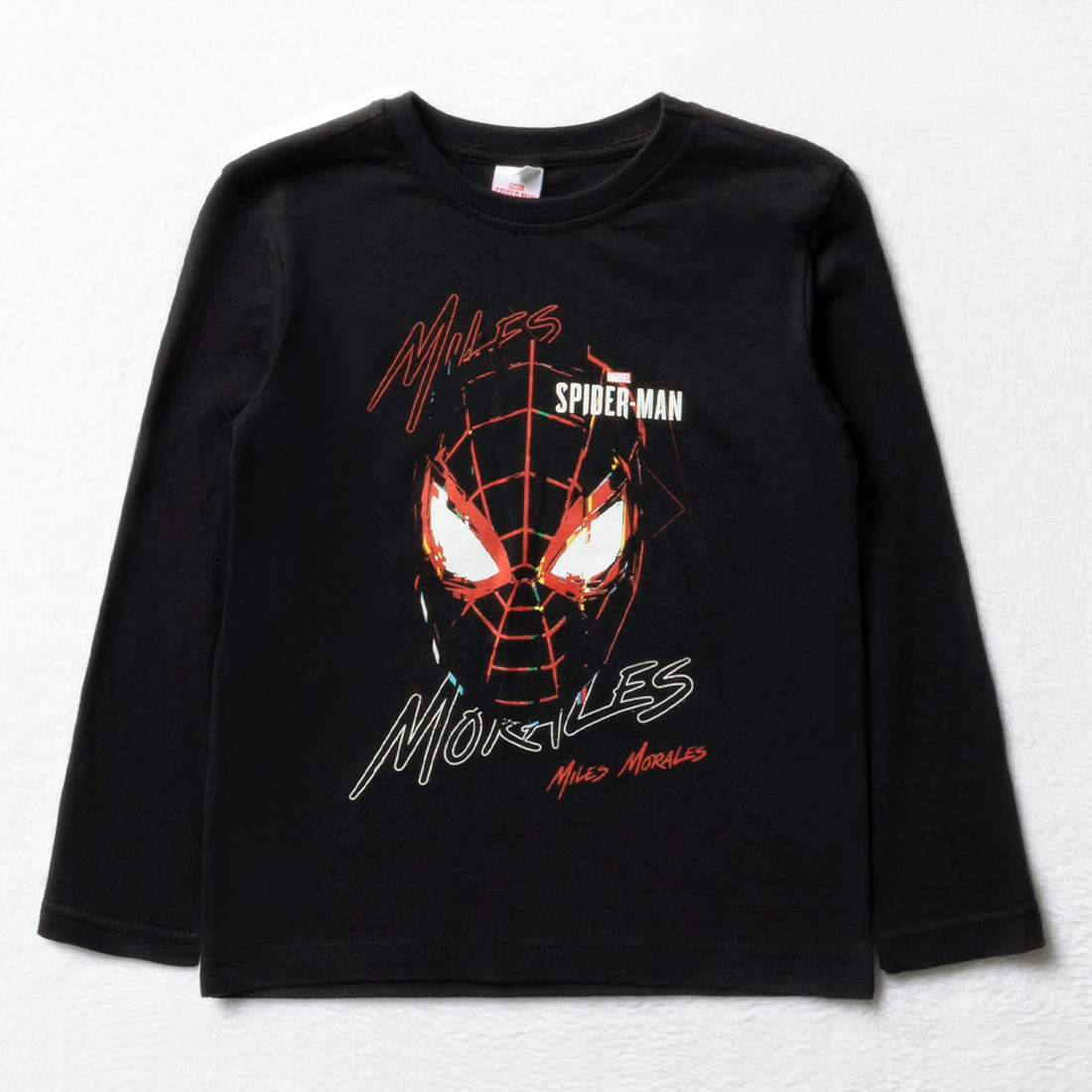 Spiderman long sleeve t-shirt black-BLACK-2-3 YRS