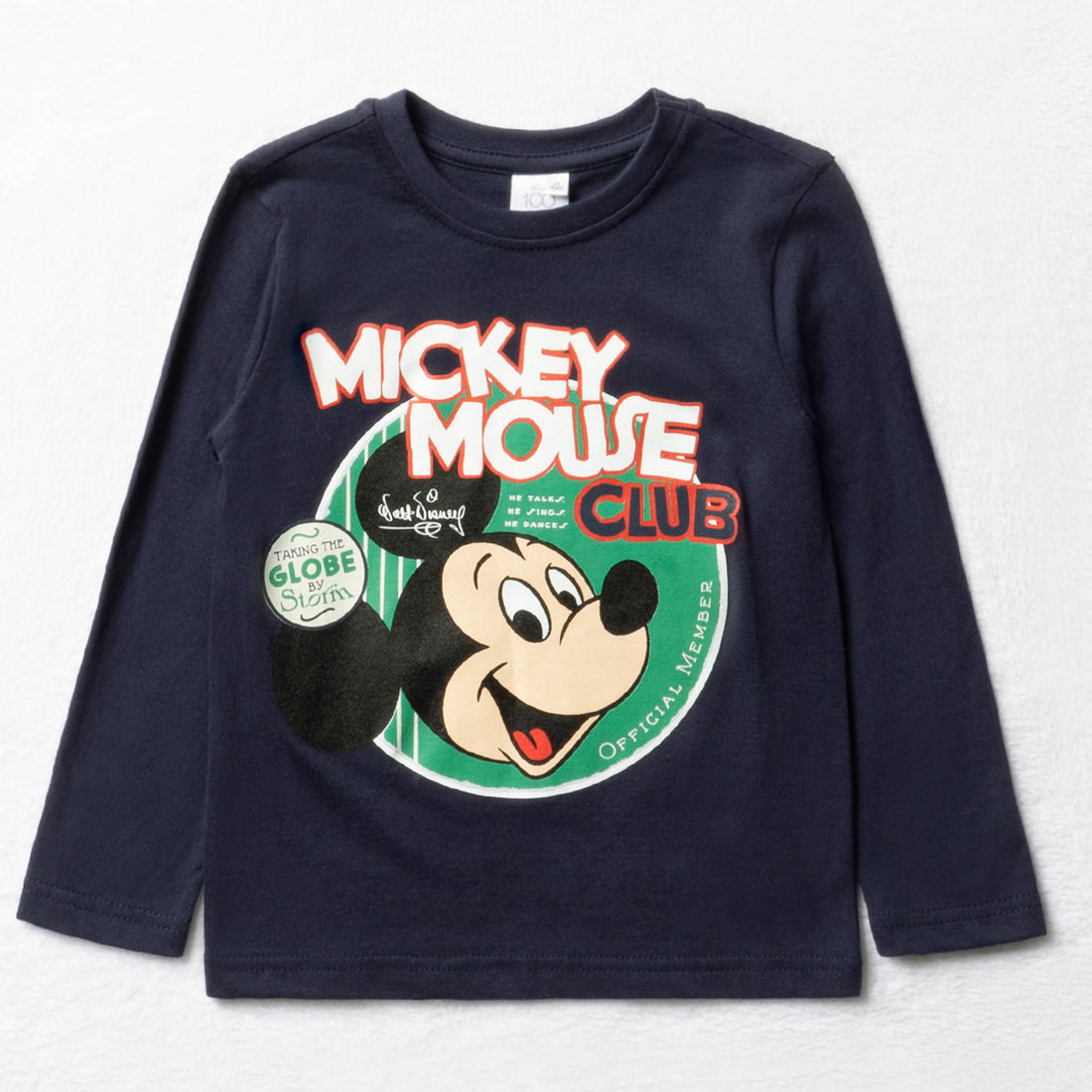 Mickey long sleeve t-shirt navy-NAVY-8-9 YRS