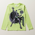 Batman long sleeve t-shirt lime-LIME-2-3 YRS