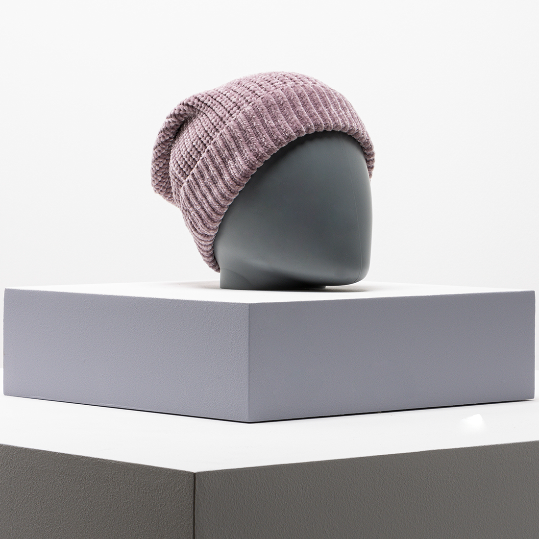 Cable beanie mauve-MAUVE-ONE SIZE