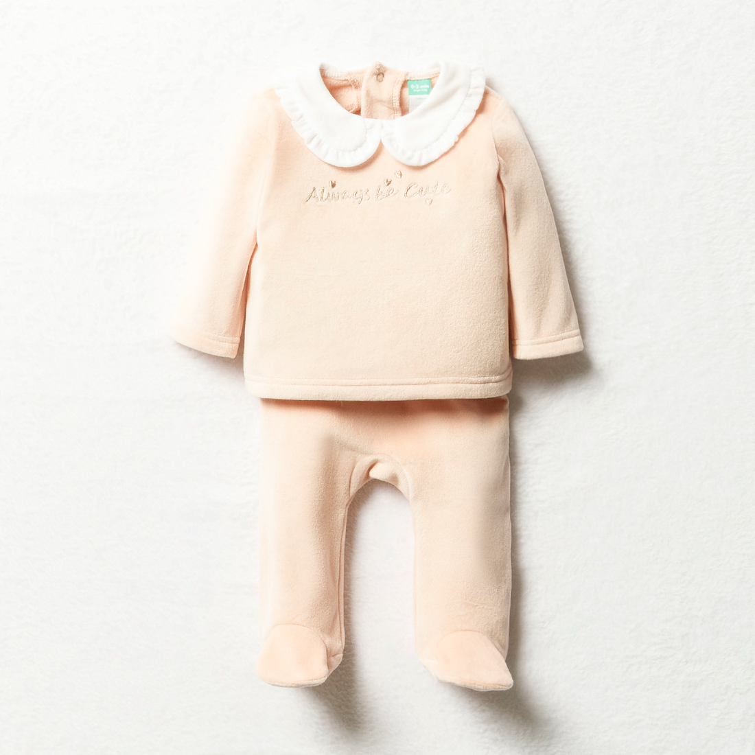 Velour applique set pink-LIGHT PINK-0-3 MTHS