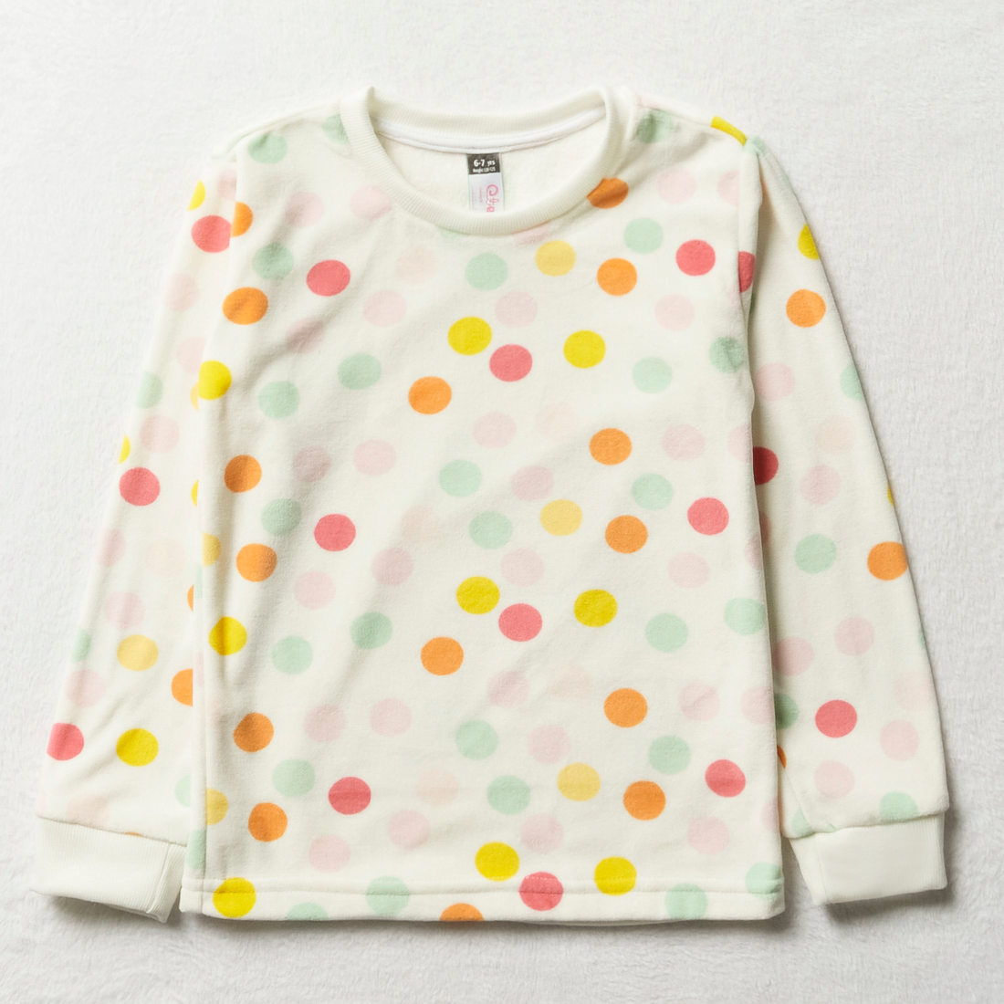 PG LS MINK KNIT AOP SPOT PJ-MILK-2-3 YRS