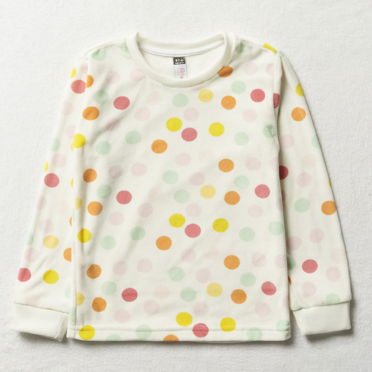 PG LS MINK KNIT AOP SPOT PJ-MILK-2-3 YRS (1)