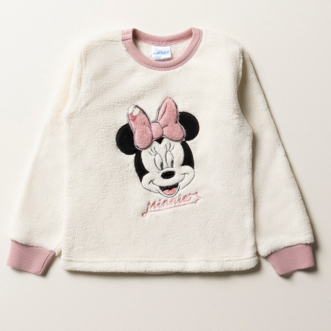 PG mickey and minnie fleece pj-DUSTY PINK-2-3 YRS