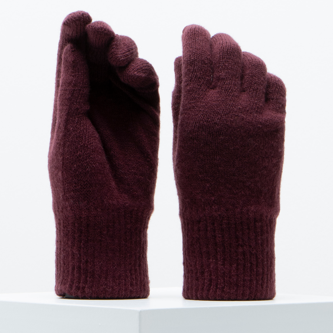 GLOVE KNITTED WINE-WINE-ONE SIZE