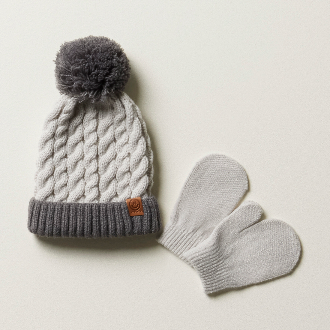 CABLE TB 2PC HATSET STYLED VAPOUR GREY-LIGHT GREY-50 CM