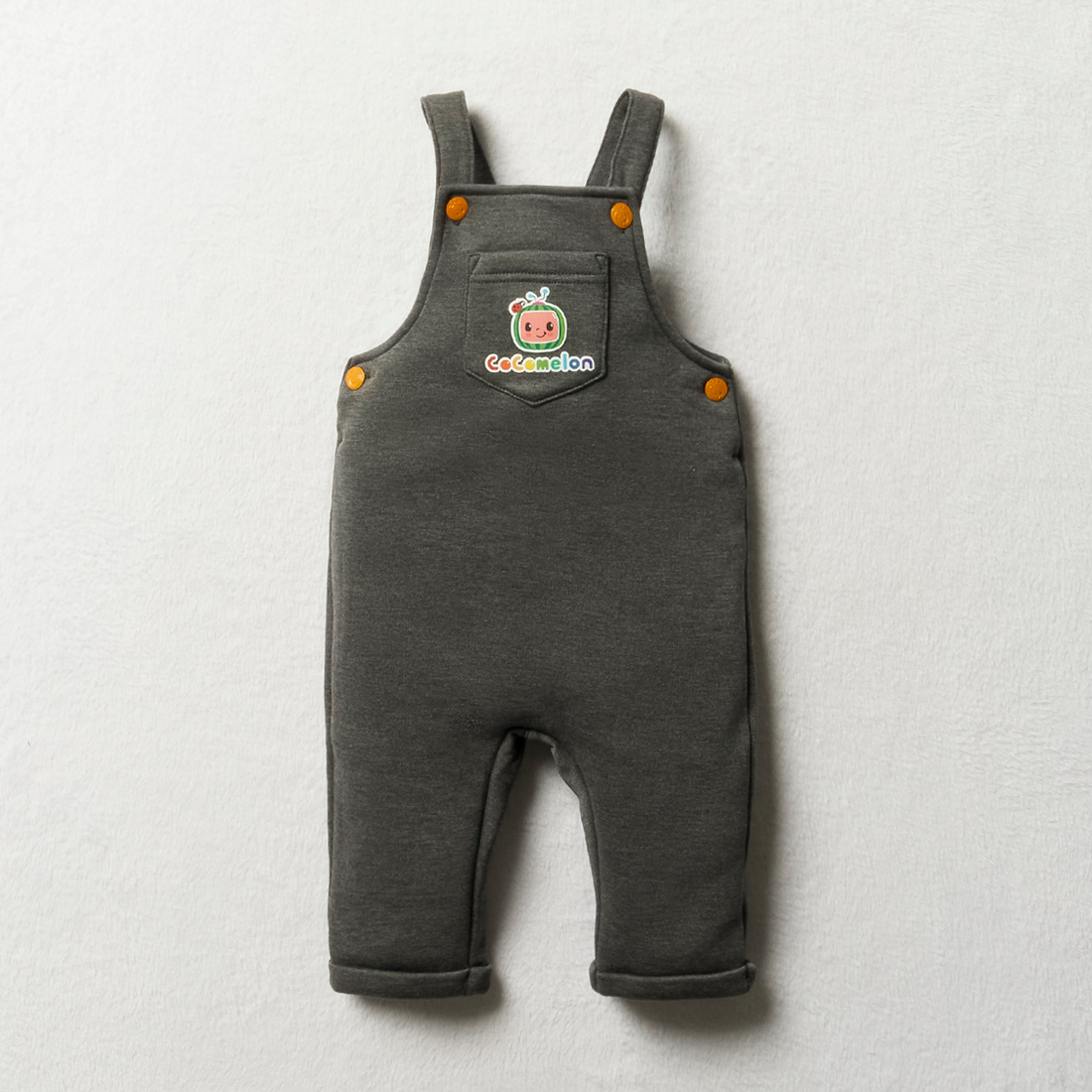 Cocomelon dungaree set charcoal-CHARCOAL-18-24 MTHS