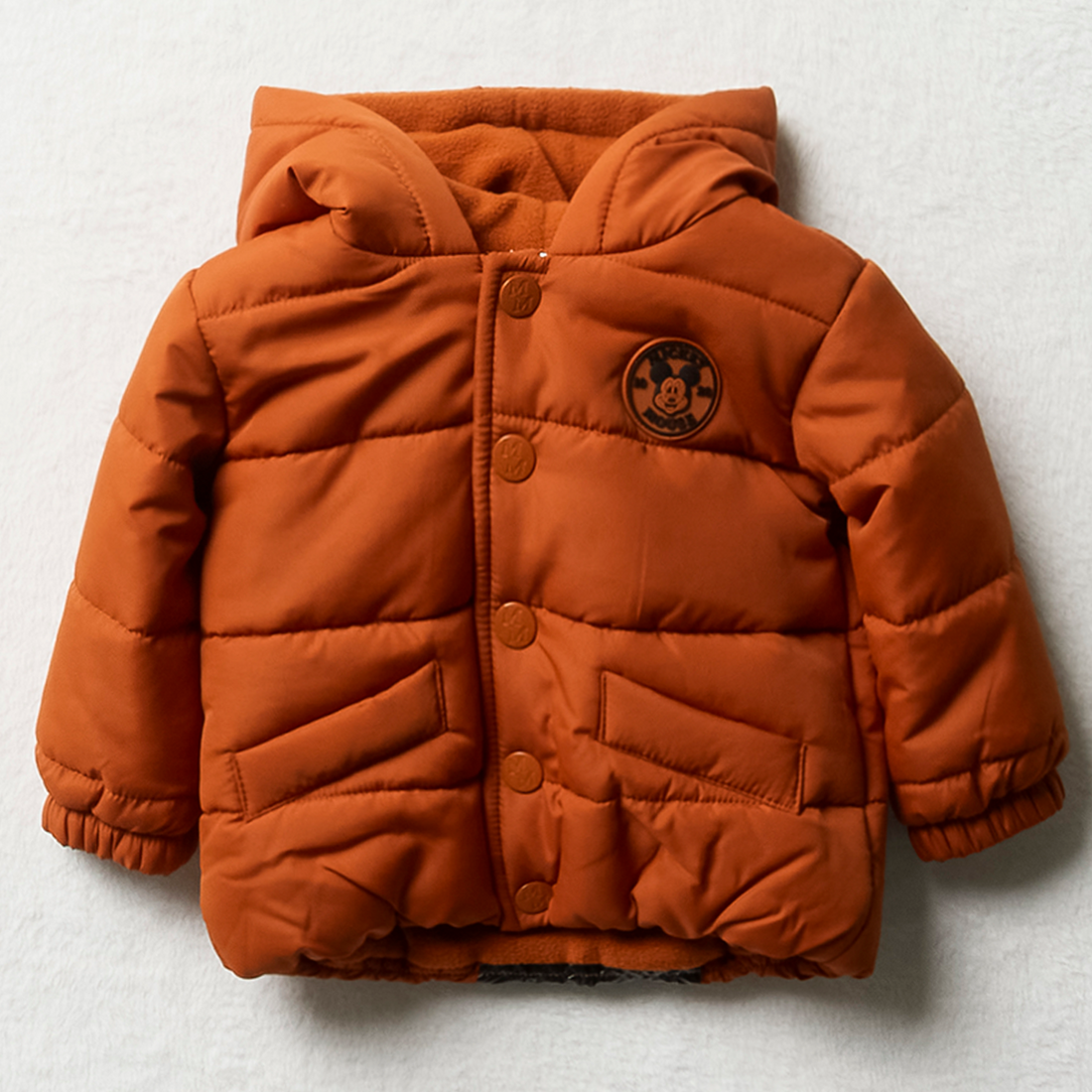 Mickey Mouse Puffer jacket rust-RUST-3-6 MTHS