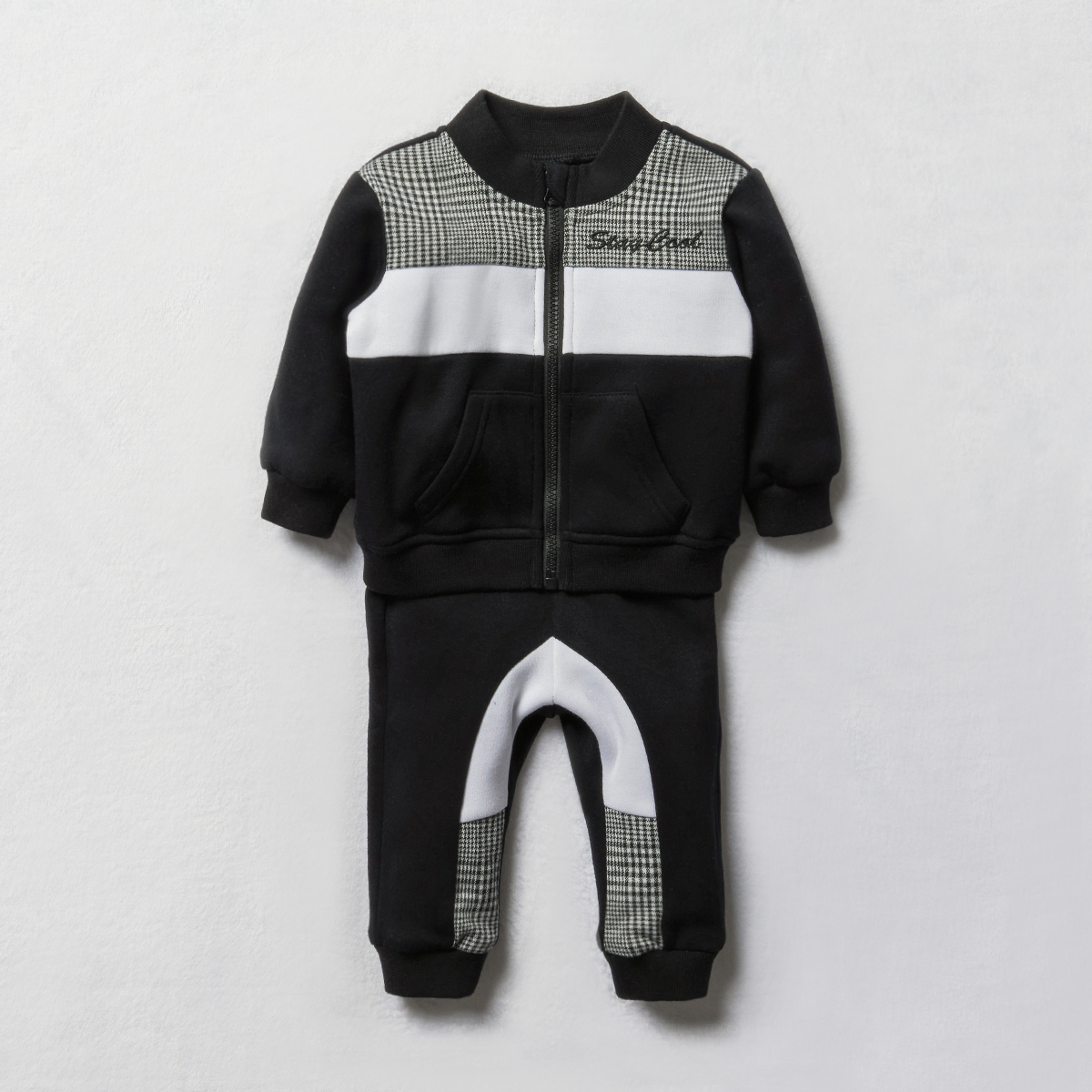 2 piece zip through tracksuit black-BLACK-18-24 MTHS