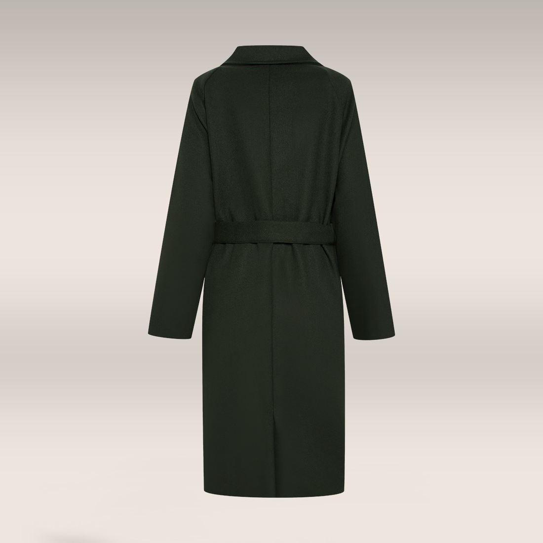 Belted melton coat kombu green-FATIGUE-38