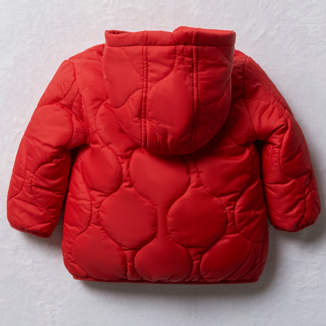 Diamond quilted puffer jacket tibetan red-WINE-18-24 MTHS