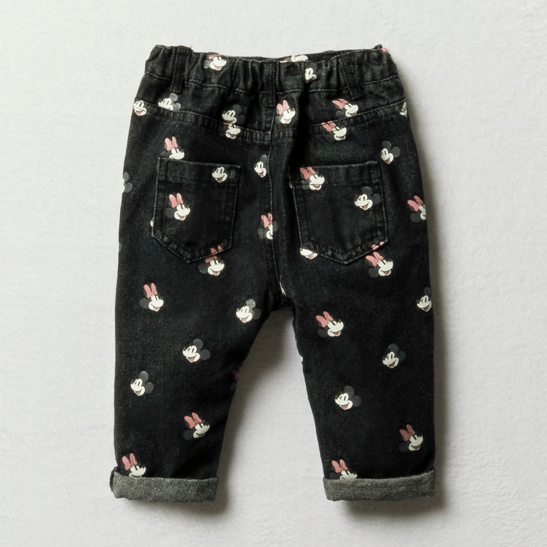 Minnie printed tapered leg jean black-BLACK-12-18 MTHS