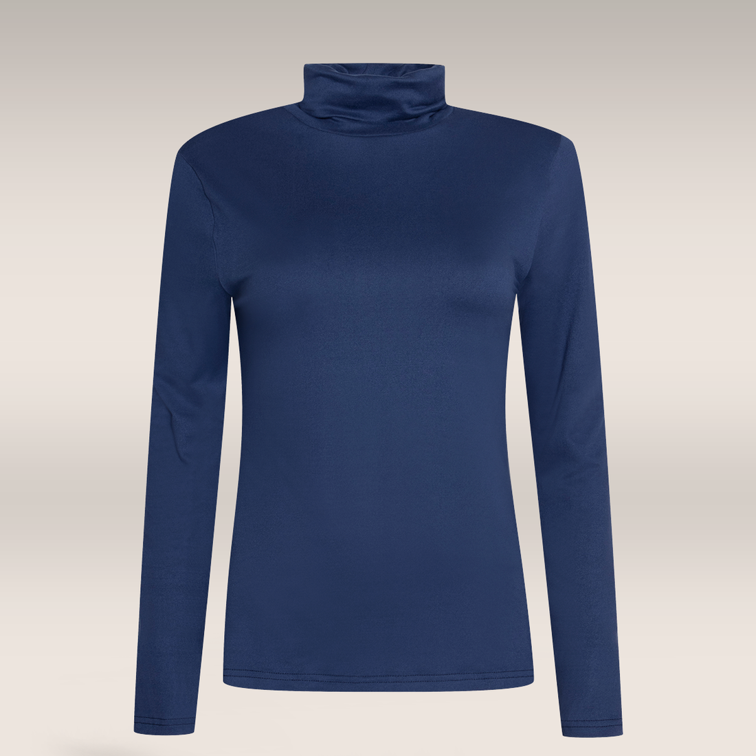 POLONECK LONG SLEEVE T-SHIRT NAVY-NAVY-M