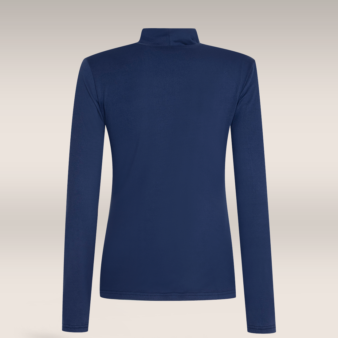 POLONECK LONG SLEEVE T-SHIRT NAVY-NAVY-M