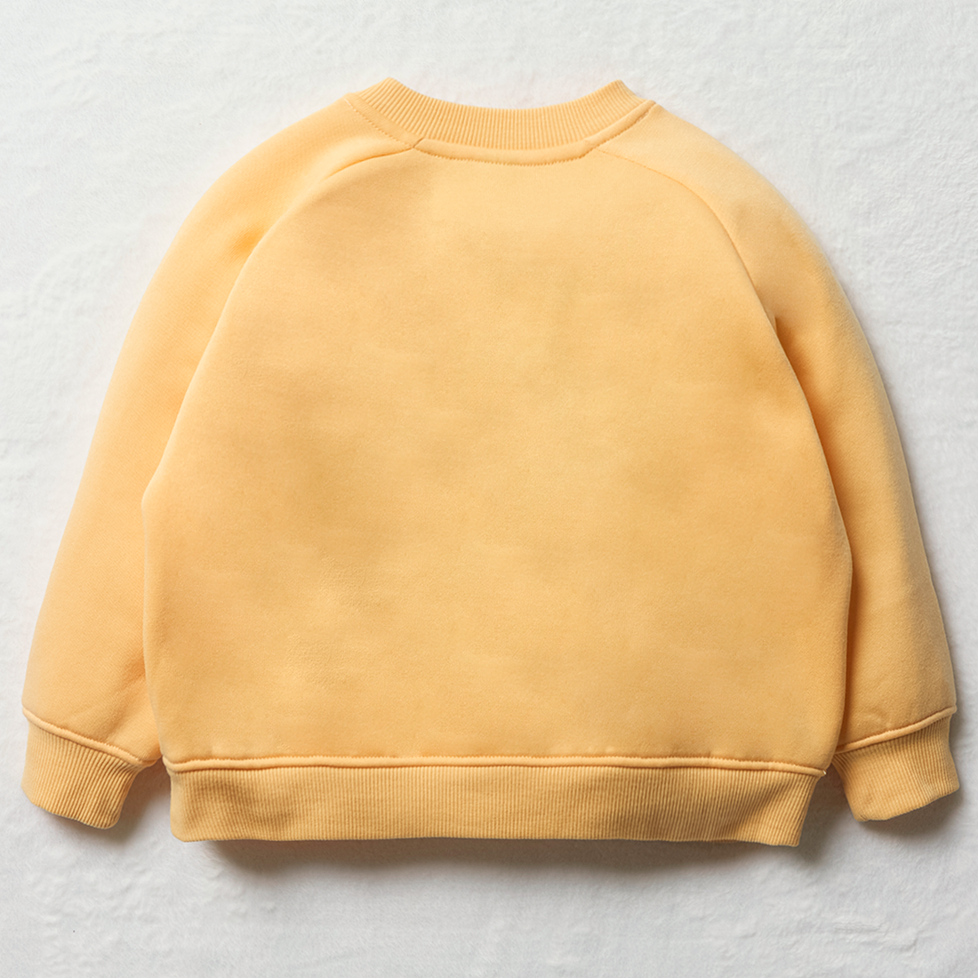 Yellow better together embossed crewneck track top-YELLOW-3-4 YRS