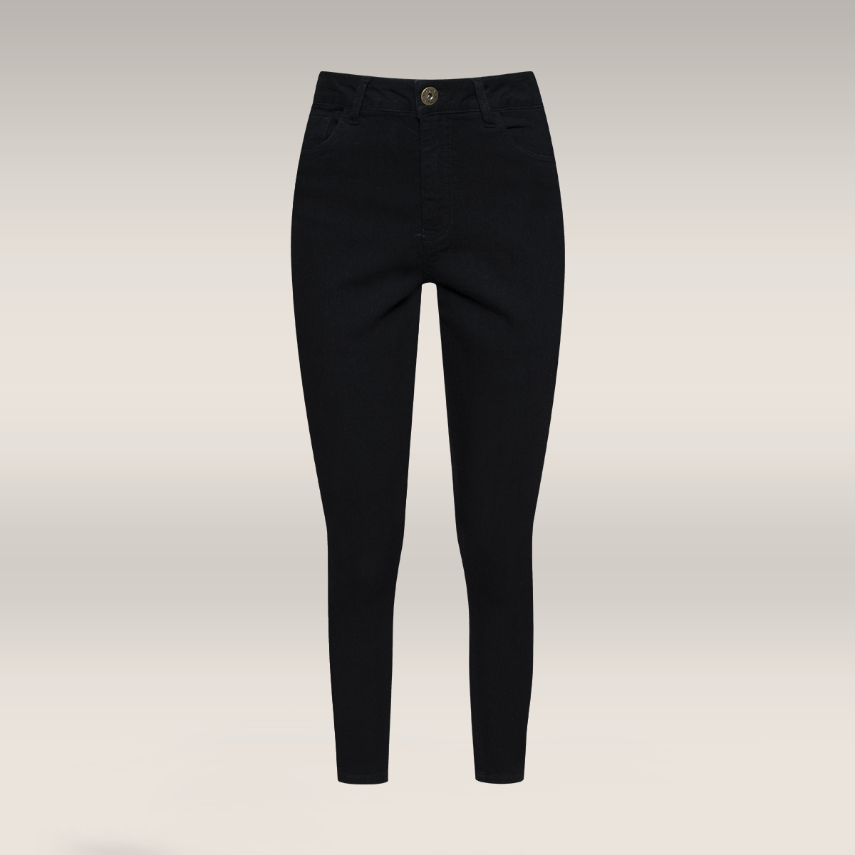 Basic skinny jeans high rise black-BLACK-36