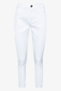 Basic skinny jeans high rise white-WHITE-36