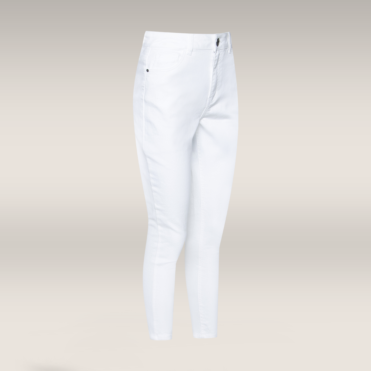 Basic skinny jeans high rise white-WHITE-36 (2)