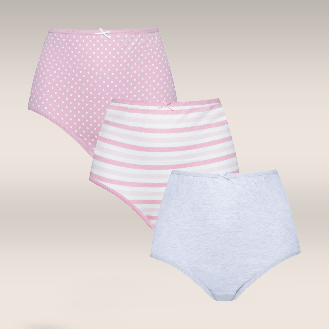 3 Pack brief spot pink-ASSORTED-L