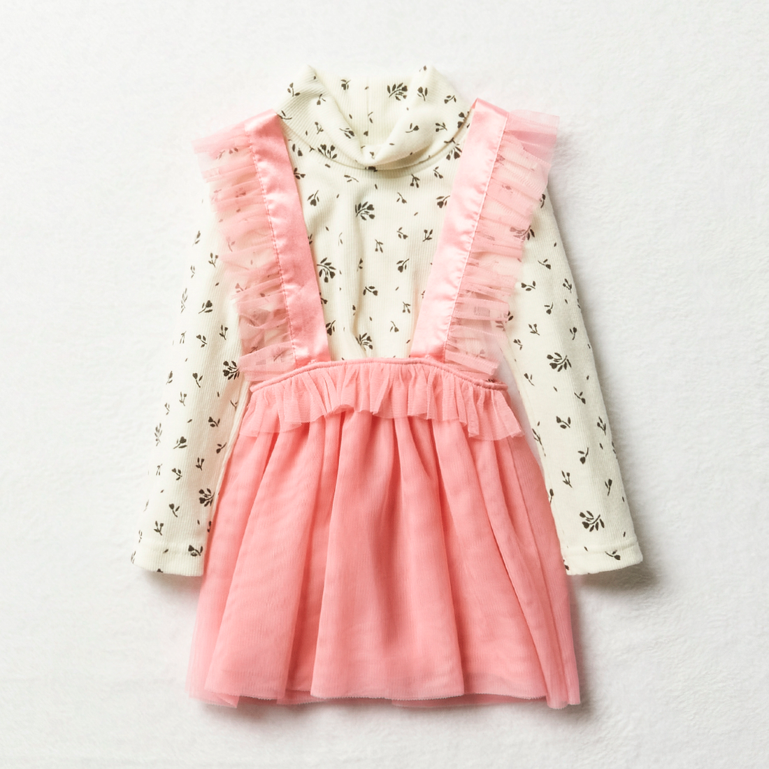 grunge romance tulle dress plumeria-MID PINK-6-12 MTHS