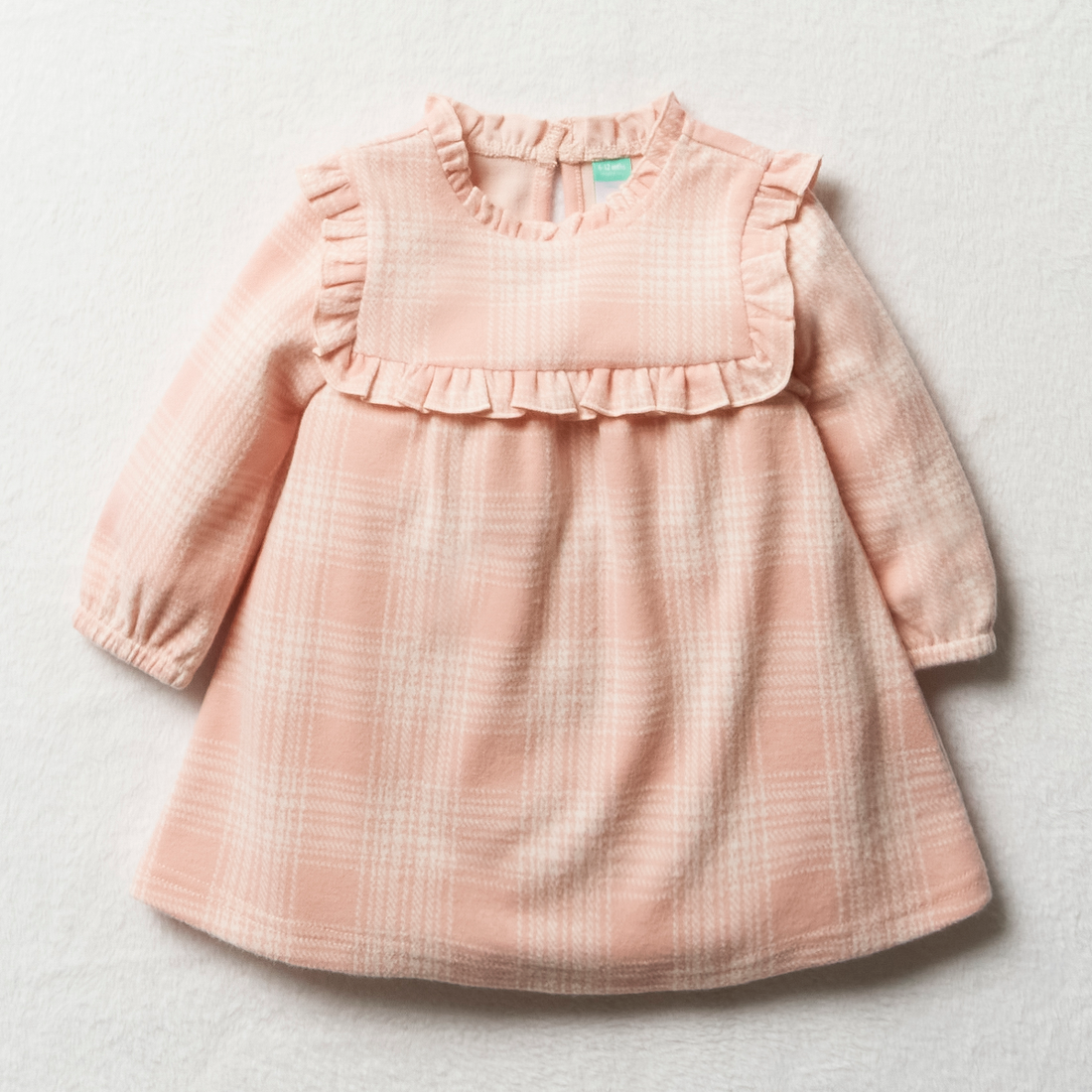 check frill dress powder pink-LIGHT PINK-6-12 MTHS